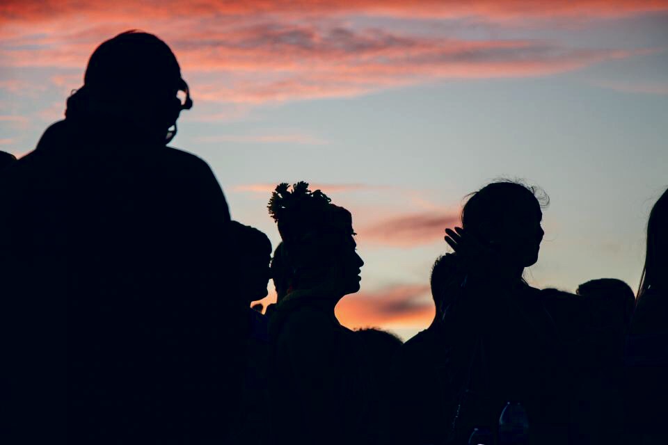 Girls silhouette